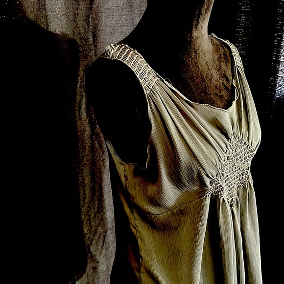 Very Sweet Summer Blouse by Andersen & Lauth Reykjavik. In a Deep Gray Size 38/8 - Picture 2 of 5